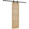 Slankios durys Natūrali ir juoda 61 x 198,5 cm