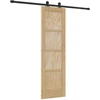 Slankios durys Natūrali ir juoda 61 x 198,5 cm