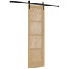 Slankios durys Natūrali ir juoda 61 x 198,5 cm