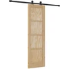 Slankios durys Natūrali ir juoda 61 x 198,5 cm