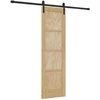 Slankios durys Natūrali ir juoda 61 x 198,5 cm