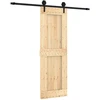 Slankios durys Natūrali ir juoda 70 x 210 cm