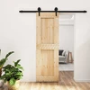 Slankios durys Natūrali ir juoda 70 x 210 cm