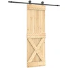 Slankios durys Natūrali ir juoda 70 x 210 cm