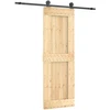 Slankios durys Natūrali ir juoda 70 x 210 cm