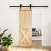Slankios durys Natūrali ir juoda 70 x 210 cm