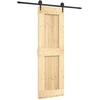 Slankios durys Natūrali ir juoda 70 x 210 cm