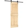 Slankios durys Natūrali ir juoda 70 x 210 cm