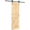 Slankios durys Natūrali ir juoda 70 x 210 cm