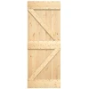 Slankios durys Natūrali ir juoda 70 x 210 cm