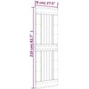 Slankios durys 70 x 210 cm Natūrali ir juoda
