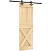 Slankios durys Natūrali ir juoda 70 x 210 cm