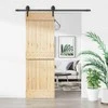 Slankios durys Natūrali ir juoda 70 x 210 cm