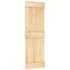Slankios durys Natūrali ir juoda 70 x 210 cm