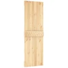 Slankios durys Natūrali ir juoda 70 x 210 cm