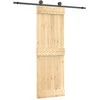 Slankios durys Natūrali ir juoda 70 x 210 cm