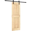 Slankios durys Natūrali ir juoda 70 x 210 cm