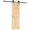 Slankios durys Natūrali ir juoda 70 x 210 cm