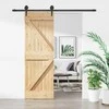 Slankios durys Natūrali ir juoda 70 x 210 cm