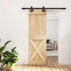 Slankios durys Natūrali ir juoda 70 x 210 cm