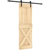 Slankios durys Natūrali ir juoda 70 x 210 cm