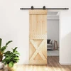 Slankios durys Natūrali ir juoda 70 x 210 cm