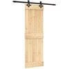 Slankios durys Natūrali ir juoda 70 x 210 cm