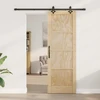 Slankios durys Natūrali ir juoda 73,5 x 211 cm