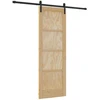 Slankios durys Natūrali ir juoda 73,5 x 211 cm