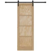 Slankios durys Natūrali ir juoda 73,5 x 211 cm