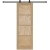 Slankios durys Natūrali ir juoda 73,5 x 211 cm