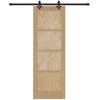Slankios durys Natūrali ir juoda 73,5 x 211 cm