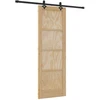 Slankios durys Natūrali ir juoda 73,5 x 211 cm
