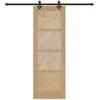 Slankios durys Natūrali ir juoda 73,5 x 211 cm