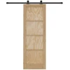 Slankios durys Natūrali ir juoda 73,5 x 211 cm