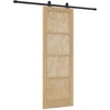 Slankios durys Natūrali ir juoda 73,5 x 211 cm