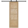 Slankios durys Natūrali ir juoda 73,5 x 211 cm