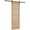 Slankios durys Natūrali ir juoda 73,5 x 211 cm