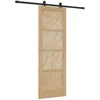 Slankios durys Natūrali ir juoda 73,5 x 211 cm
