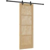 Slankios durys Natūrali ir juoda 73,5 x 211 cm