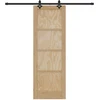 Slankios durys Natūrali ir juoda 73,5 x 211 cm