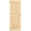 Slankios durys Natūrali ir juoda 80 x 210 cm