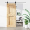 Slankios durys Natūrali ir juoda 80 x 210 cm