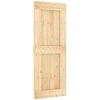Slankios durys Natūrali ir juoda 80 x 210 cm