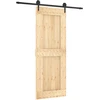 Slankios durys Natūrali ir juoda 80 x 210 cm