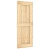 Slankios durys Natūrali ir juoda 80 x 210 cm