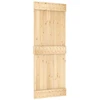 Slankios durys 80 x 210 cm Natūrali ir juoda