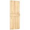Slankios durys Natūrali ir juoda 80 x 210 cm