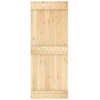 Slankios durys Natūrali ir juoda 80 x 210 cm