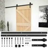 Slankios durys Natūrali ir juoda 80 x 210 cm
